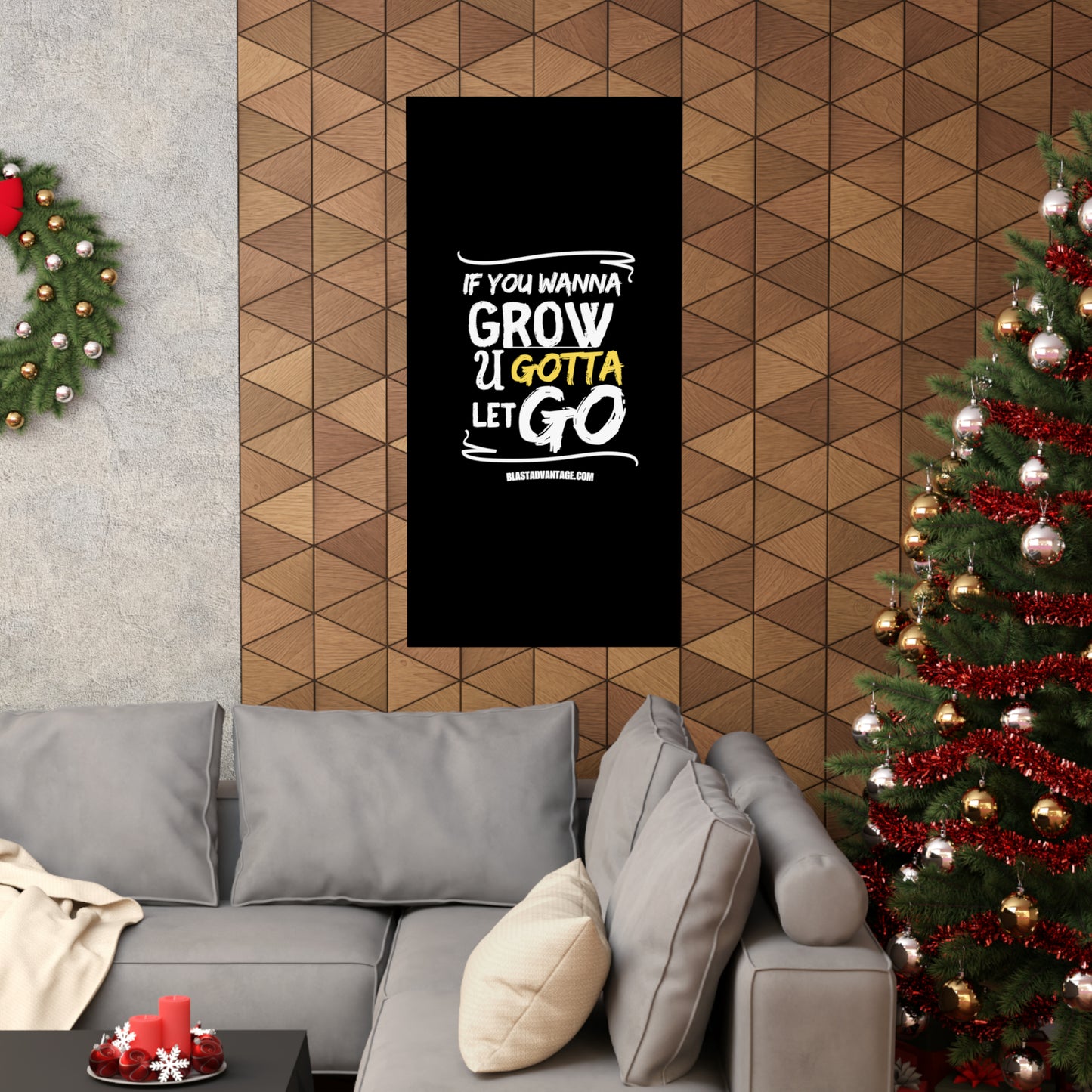 Let Go, Grow, and Soar: Inspirational Poster for Personal Growth - Matte Vertical Posters
