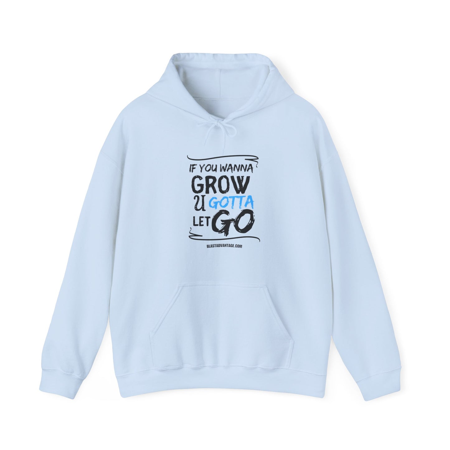 Let Go, Grow, and Soar: Inspirational Hoodie for Personal Growth, Unisex Heavy Blend™ Hooded Sweatshirt