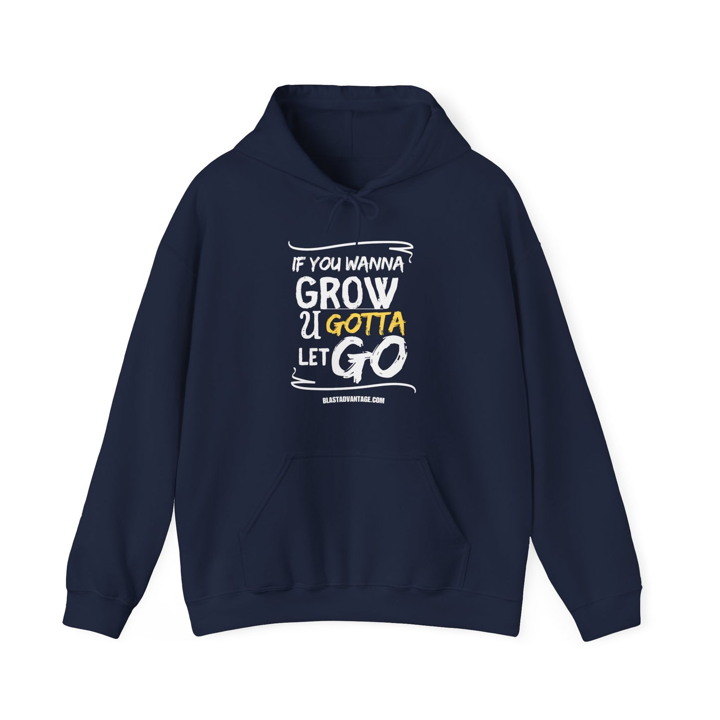 Let Go, Grow, and Soar: Inspirational Hoodie for Personal Growth, Unisex Heavy Blend™ Hooded Sweatshirt