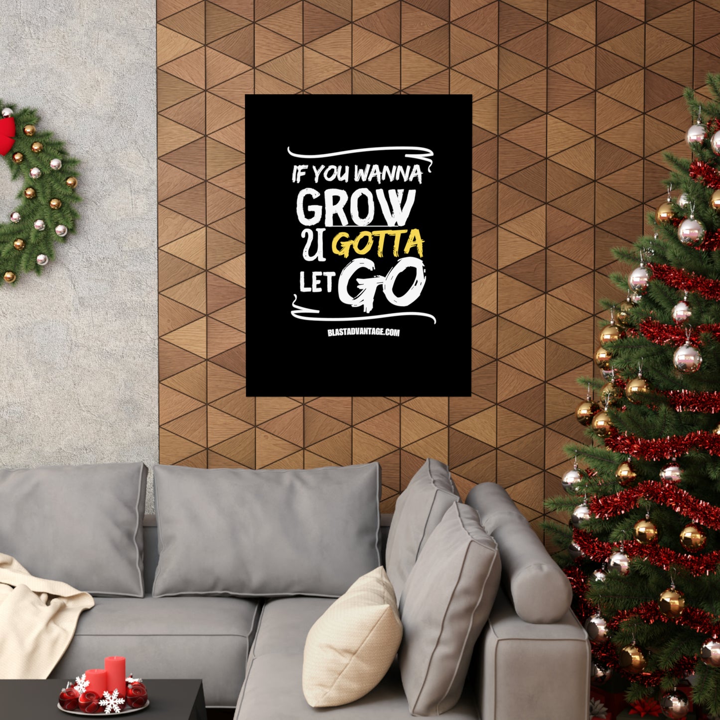 Let Go, Grow, and Soar: Inspirational Poster for Personal Growth - Matte Vertical Posters