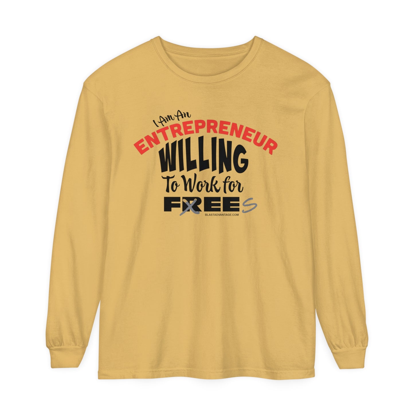 Empower Entrepreneurs: 'I'm an Entrepreneur Willing to Work for Fees' T-Shirt Speaks for Fair Compensation