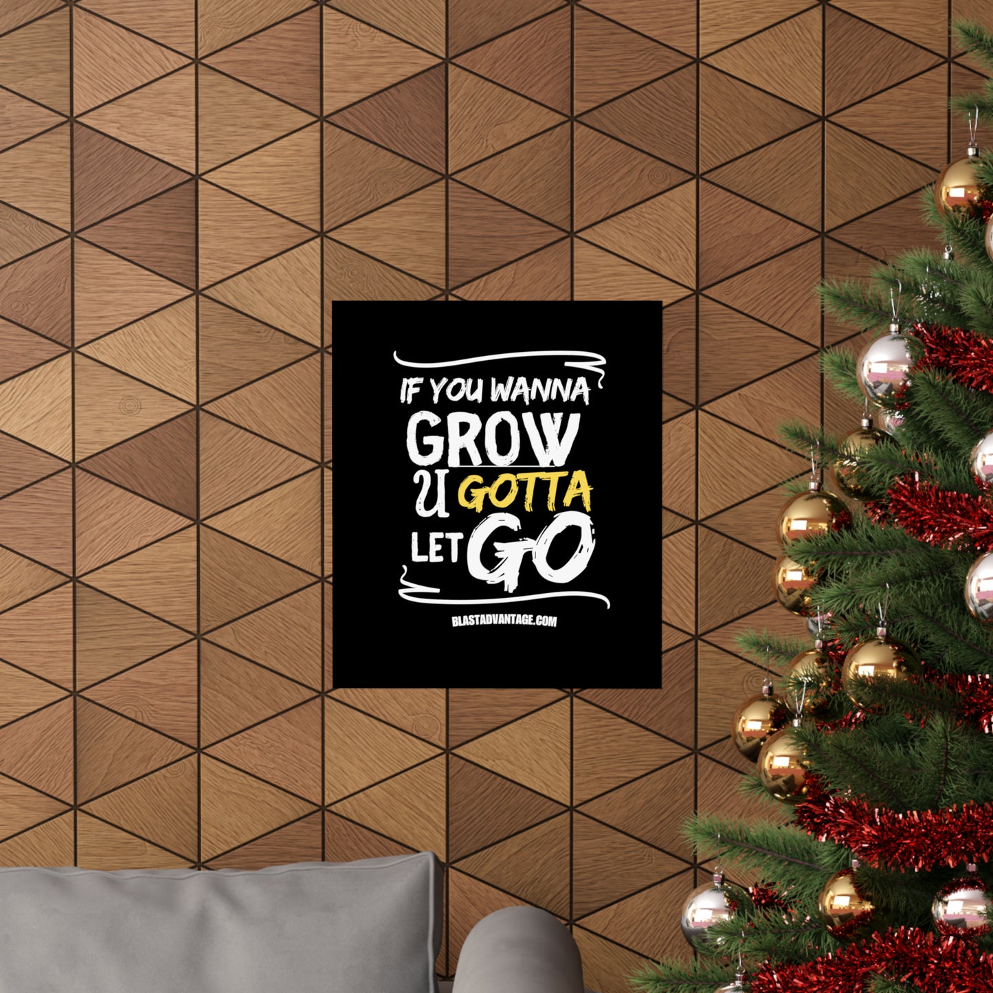 Let Go, Grow, and Soar: Inspirational Poster for Personal Growth - Matte Vertical Posters