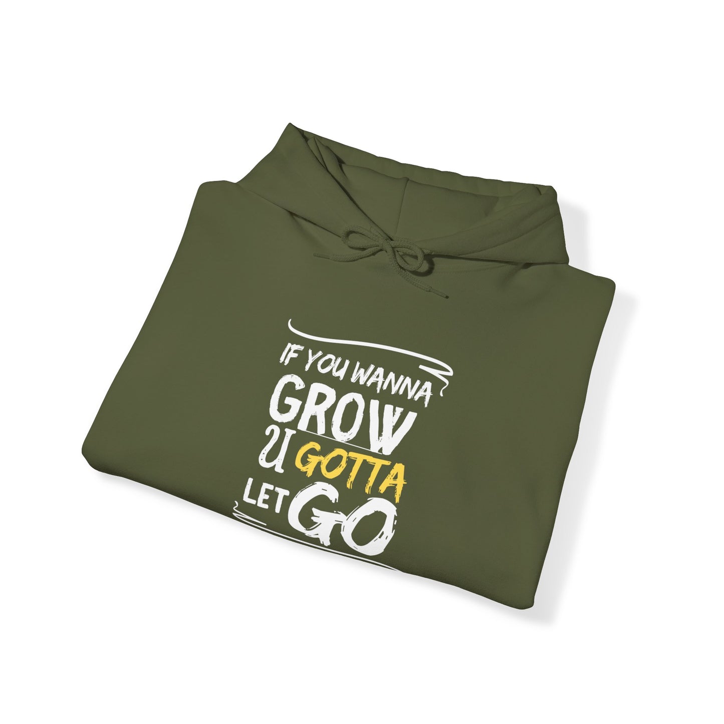 Let Go, Grow, and Soar: Inspirational Hoodie for Personal Growth, Unisex Heavy Blend™ Hooded Sweatshirt