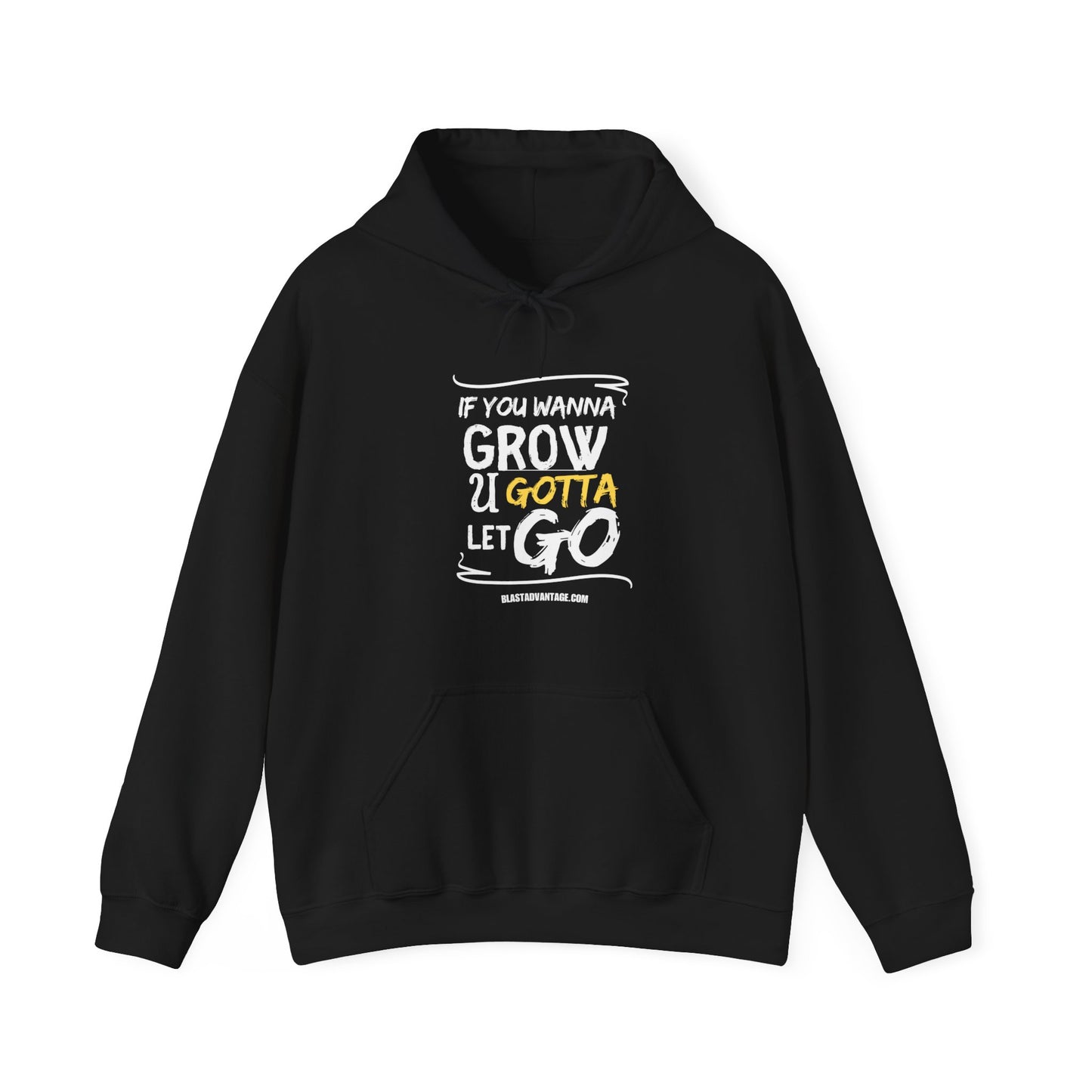 Let Go, Grow, and Soar: Inspirational Hoodie for Personal Growth, Unisex Heavy Blend™ Hooded Sweatshirt
