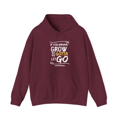 Let Go, Grow, and Soar: Inspirational Hoodie for Personal Growth, Unisex Heavy Blend™ Hooded Sweatshirt