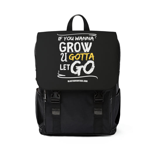 Let Go, Grow, and Soar: Inspirational Hoodie for Personal Growth - Unisex Casual Shoulder Backpack